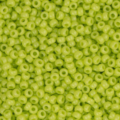 15/0 Miyuki Seed Beads #0416 Opaque Chartreuse 22g