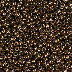 15/0 Miyuki Seed Beads #0457 Metallic Opaque Bronze 22g