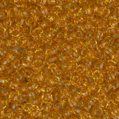 11/0 Czech Seed Beads #01001 Transparent Topaz 23g Vial