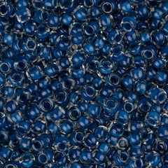 11/0 Czech Seed Beads #01007 Colour Lined Blue 23g