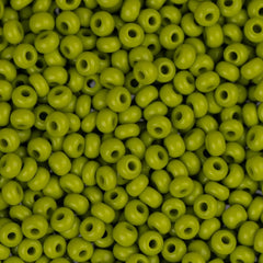 11/0 Czech Seed Beads #01024 Opaque Light Green 23g