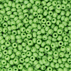 11/0 Czech Seed Beads #34909 Opaque Light Green 23g