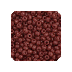 11/0 Czech Seed Beads #34915 Opaque Cranberry 23g