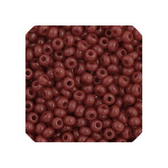 11/0 Czech Seed Beads #34915 Opaque Cranberry 23g