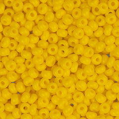 11/0 Czech Seed Beads #34917 Opaque Gold Yellow 23g