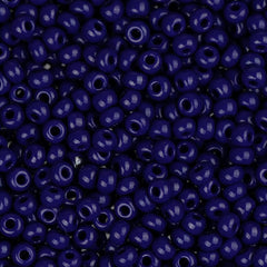 11/0 Czech Seed Beads #34923 Opaque Dark Royal Blue 23g