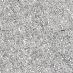 11/0 Czech Seed Beads #34929 Transparent Crystal 23g