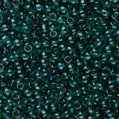 11/0 Czech Seed Beads #34932 Transparent Teal 23g