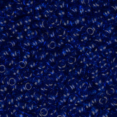 11/0 Czech Seed Beads #34937 Transparent Navy 23g