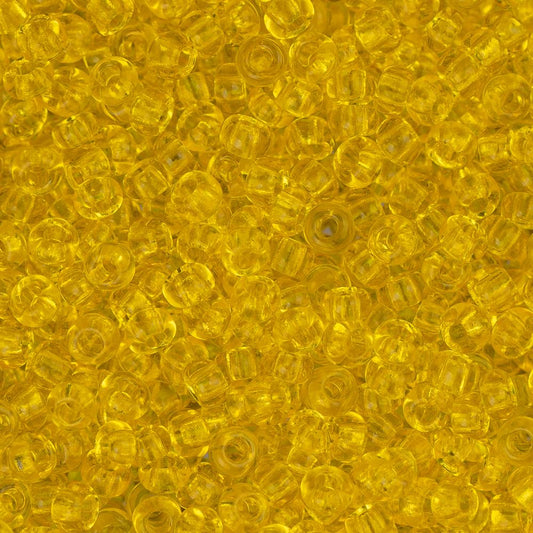 11/0 Perles de Rocailles Tchèques #34940 Jaune Transparent 23g