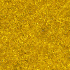 11/0 Czech Seed Beads #34940 Transparent Yellow 23g