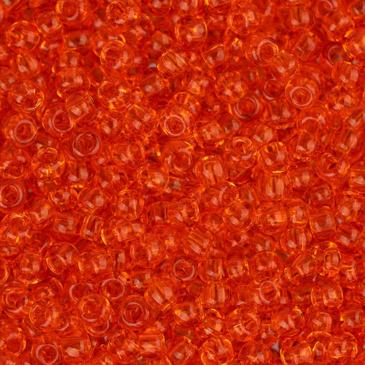 11/0 Czech Seed Beads #34942 Transparent Orange 23g
