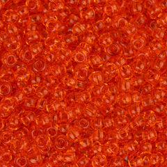 11/0 Czech Seed Beads #34942 Transparent Orange 23g