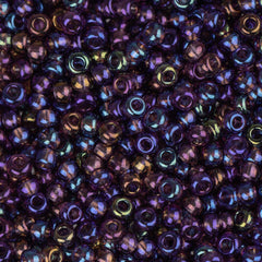 11/0 Czech Seed Beads #34946 Transparent AB Mauve 23g