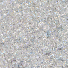 11/0 Czech Seed Beads #34954 Transparent AB Crystal 23g