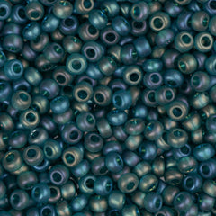 11/0 Czech Seed Beads #34962 Transparent Matte AB Teal 23g