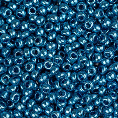 11/0 Czech Seed Beads #35023 Metallic Blue 23g