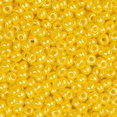 11/0 Czech Seed Beads #35044 Opaque Luster Golden 23g