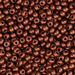 11/0 Czech Seed Beads #35052 Metallic Copper 23g