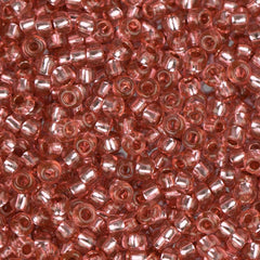 11/0 Czech Seed Beads #35066 Silver Lined Pink 23g