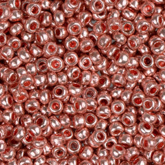 11/0 Czech Seed Beads #40002 Metallic Solgel Pink 23g
