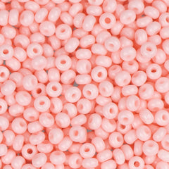 11/0 Czech Seed Beads #40005 Opaque Light Pink Solgel 23g