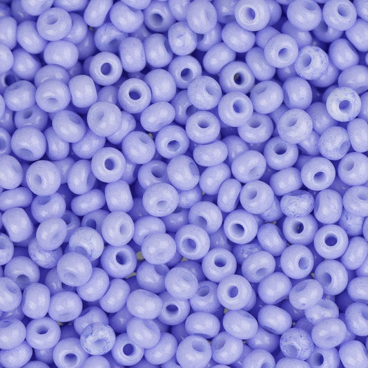 11/0 Czech Seed Beads #40008 Light Violet Dyed Solgel  23g