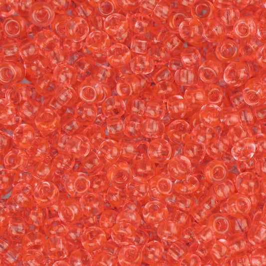 11/0 Perles de Rocailles Tchèques #40010 Rose Foncé Transparent 23g