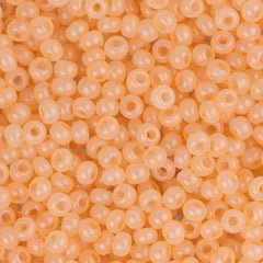 11/0 Czech Seed Beads #40014 Pearl AB Peach 23g