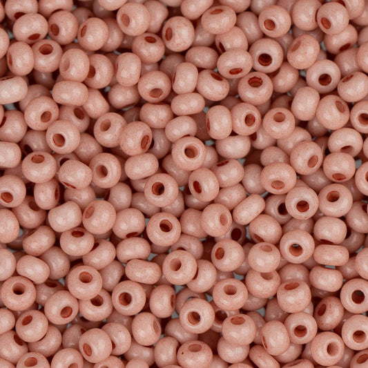 11/0 Czech Seed Beads #40015 Solgel Pink 23g