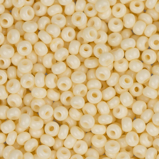 11/0 Czech Seed Beads #40040 Solgel Bone 23g
