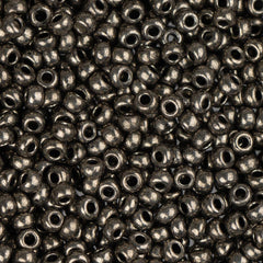 11/0 Czech Seed Beads #42001 Metallic Terra Steel 23g