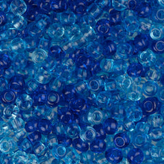 10/0 Czech Seed Beads #048 Transparent Aqua Mix 22g