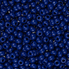10/0 Czech Seed Beads #084 Opaque Dark Royal Blue 22g