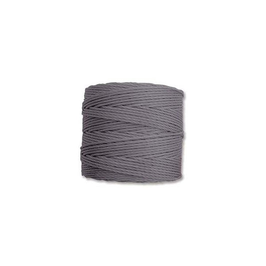 S-Lon Bead Cord .5mm Gris 77yd Bobine