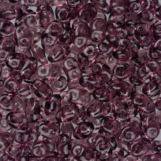 *Czech Superduo Beads 24g Dark Amethyst