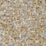 *Czech Superduo Beads 24g Bronze Lined Crystal