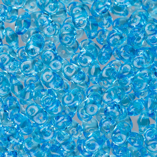 *Czech Superduo Beads 24g Aqua
