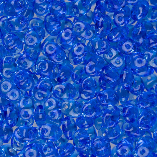 *Czech Superduo Beads 24g Sapphire