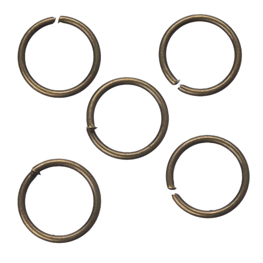 Anneaux de saut en laiton antique de 10 mm 25/pqt