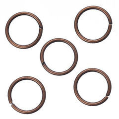 10mm Antique Copper Jump Rings 25/pk