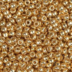 11/0 Miyuki Seed Beads #4202 Duracoat Galvanized Gold 22g