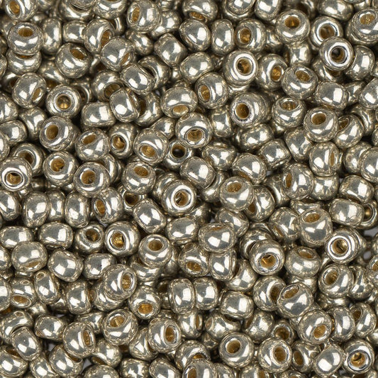 11/0 Miyuki Rocailles #4221 Duracoat Étain fumé clair 22g