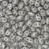 *Czech Superduo Beads 24g Jet Luster