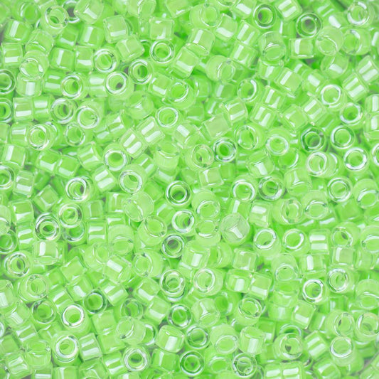 11/0 Delica Bead #2040 Light Green Luminous Neon 5.2g