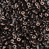 *Czech Superduo Beads 24g Jet Dark Bronze