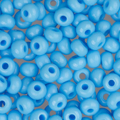 6/0 Czech Seed Beads #083 Opaque Light Blue 22g