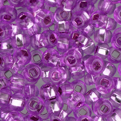 6/0 Czech Seed Beads #079 Silver Lined Mauve 22g