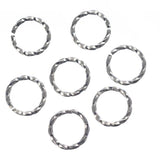 Anneaux torsadés en nickel de 8 mm 100/pqt