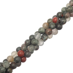 6mm Bloodstone African (Natural) Beads 15-16" Strand